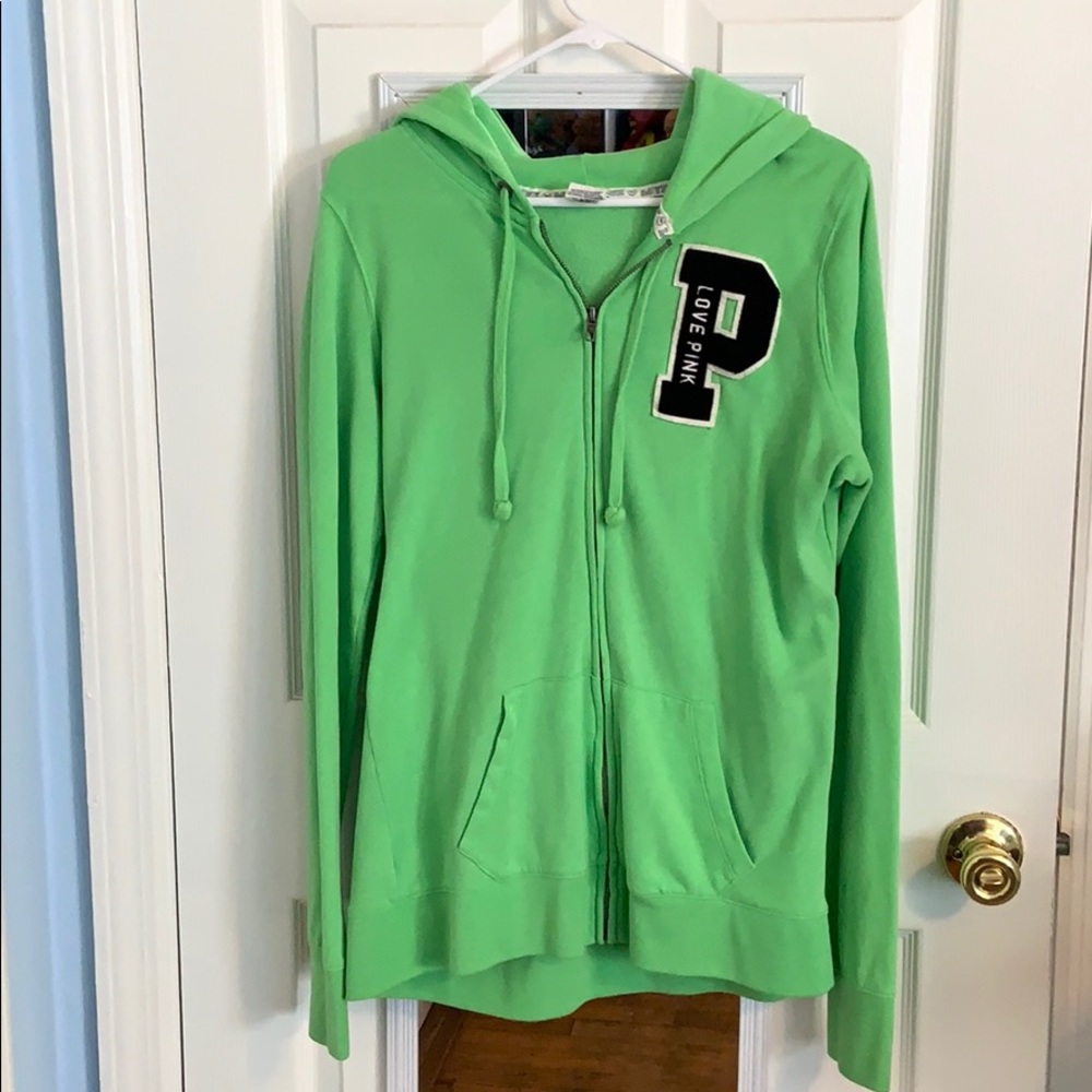 Pink 💚 zip up sweat jacket